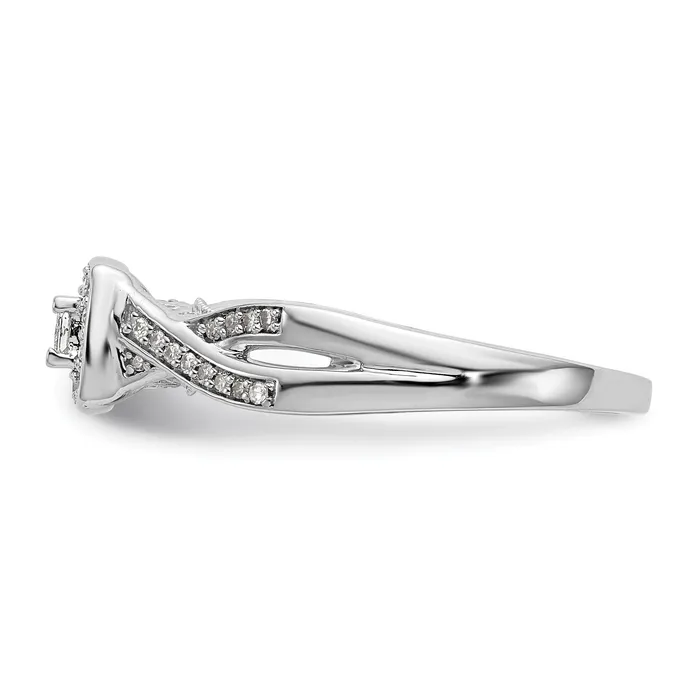 Goldia 14K White Gold Lab Grown VSSI G Diamond Engagement Ring Rings