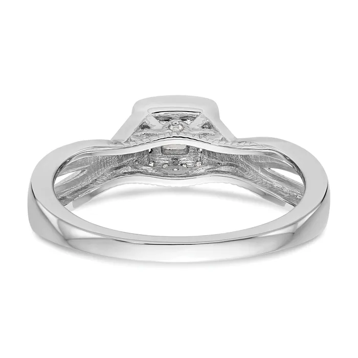 Goldia 14K White Gold Lab Grown VSSI G Diamond Engagement Ring Rings