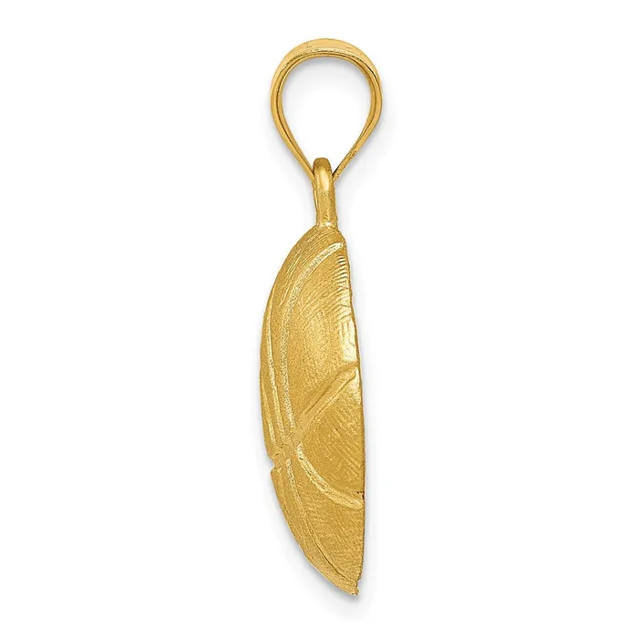Goldia 14k Yellow Gold Basketball Charm Charm Necklaces