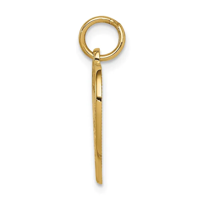Goldia 14k Yellow Gold GRANDMA Heart Charm Charm Necklaces