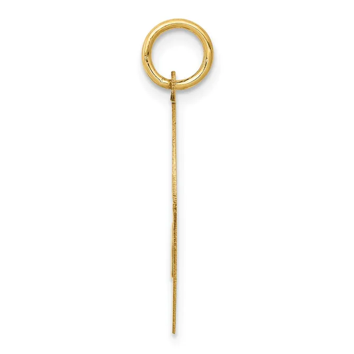 Goldia 14k Yellow Gold Yorkshire Terrier Disc Charm Charm Necklaces