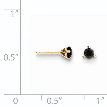 goldiaca Earrings 14k 25ct Black Diamond Stud Earrings