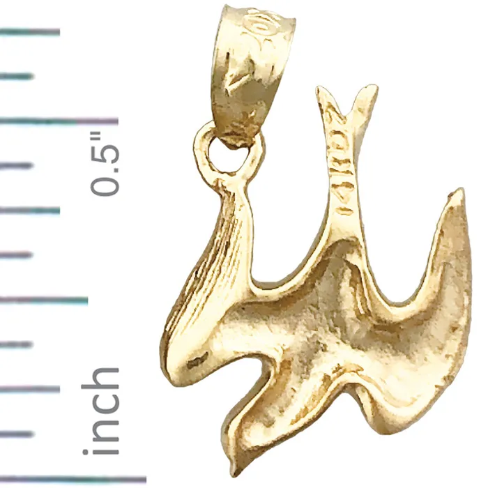Goldia Charm Necklaces 14K Gold Dove Mini Charm