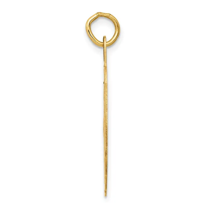 Goldia Charm Necklaces 14k Yellow Gold WEDDING BELLS Engraveable Disc Charm
