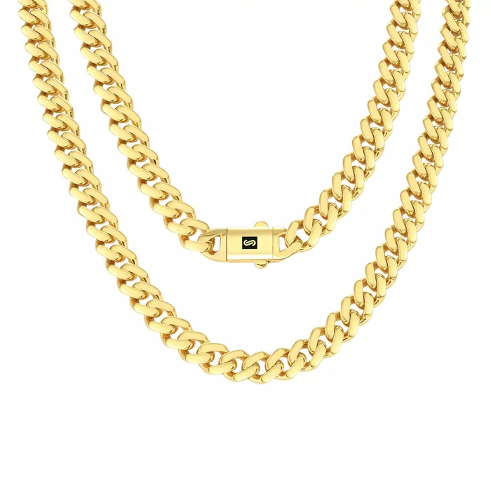 Goldiacom Necklaces 10K Yellow Gold Miami Cuban 11mm Royal Monaco Curb Link Chain Necklace 18 30 Goldiacom Necklaces 10K Yellow Gold Miami Cuban 11mm Royal Monaco Curb Link Chain Necklace 18 30