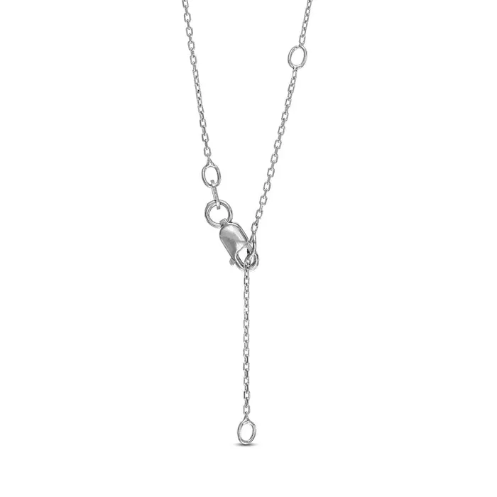 Goldia Necklaces 02 CT TW Natural Diamond Frame Cross in Circle Pendant in Sterling Silver Goldia Necklaces 02 CT TW Natural Diamond Frame Cross in Circle Pendant in Sterling Silver