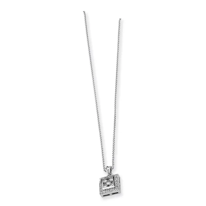 Goldia Necklaces 14k Mystere White Gold Real Diamond Necklace