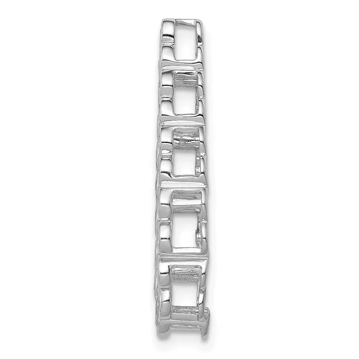 Goldia Necklaces 14k White Gold 14ct Real Diamond Teardrop Chain Slide