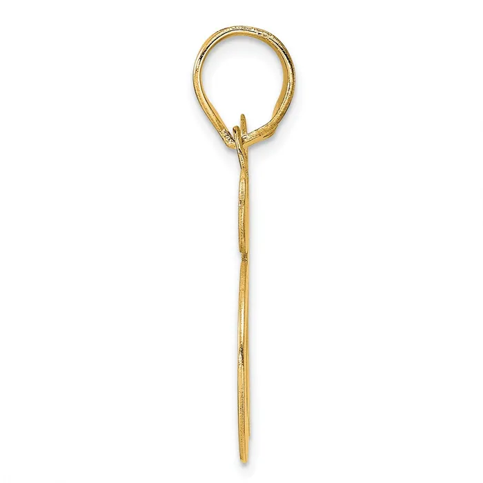 Goldia PreStyled Sets 14k Yellow Gold Polished Etched Number 85 Pendant