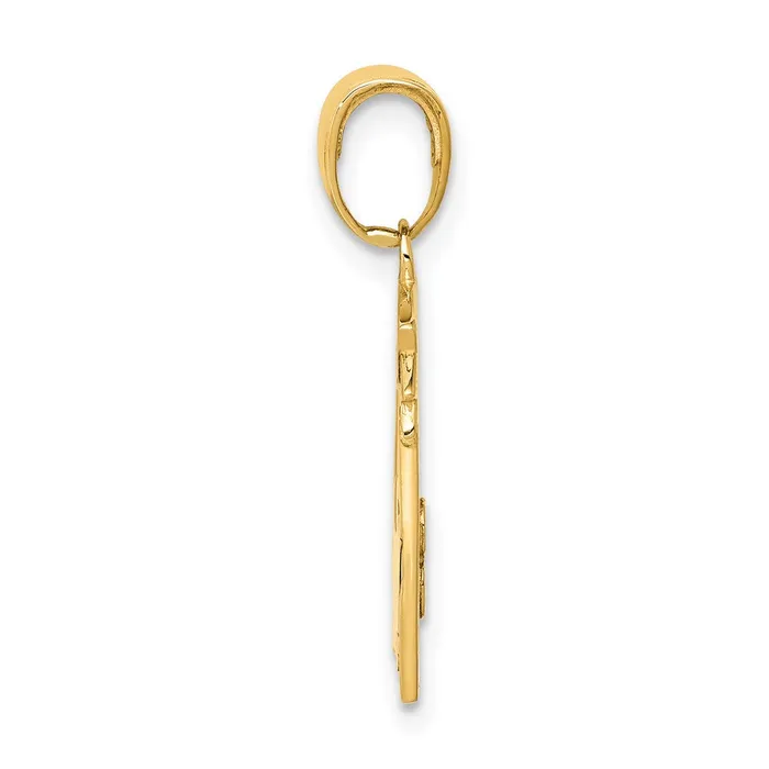 Goldia PreStyled Sets 14k Yellow Gold Polished FlatBacked TEACHER Pendant