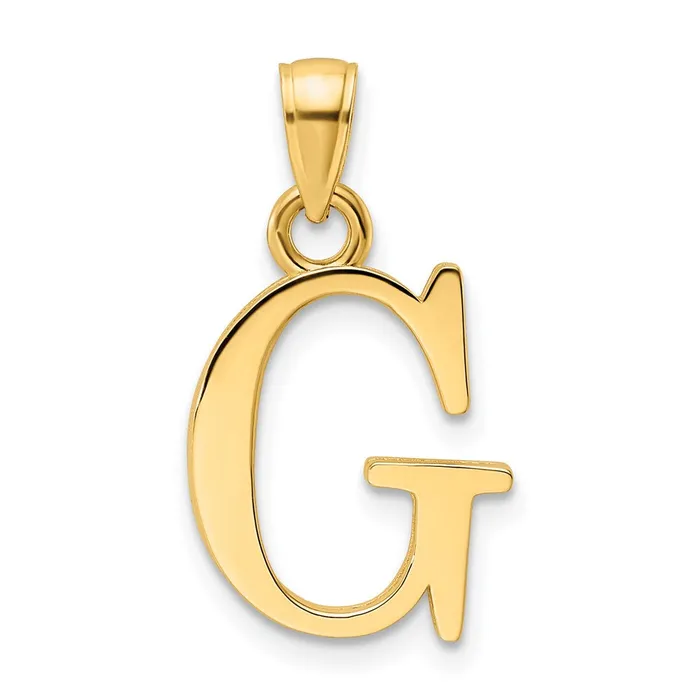 Goldia PreStyled Sets 14k Yellow Gold Polished Letter G Pendant