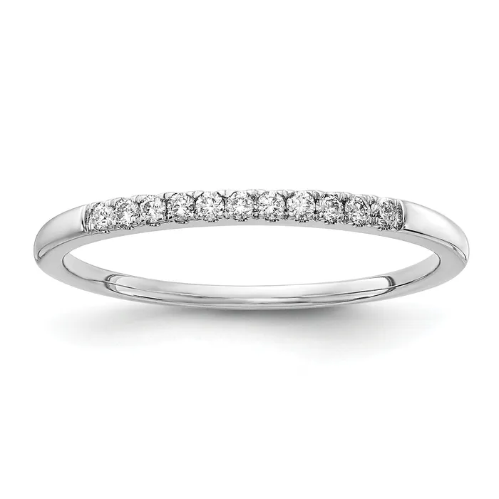 Goldia Rings 14k White Gold 110 Ct Lab Grown Diamond VSSI G Wedding Band Ring Goldia Rings 14k White Gold 110 Ct Lab Grown Diamond VSSI G Wedding Band Ring