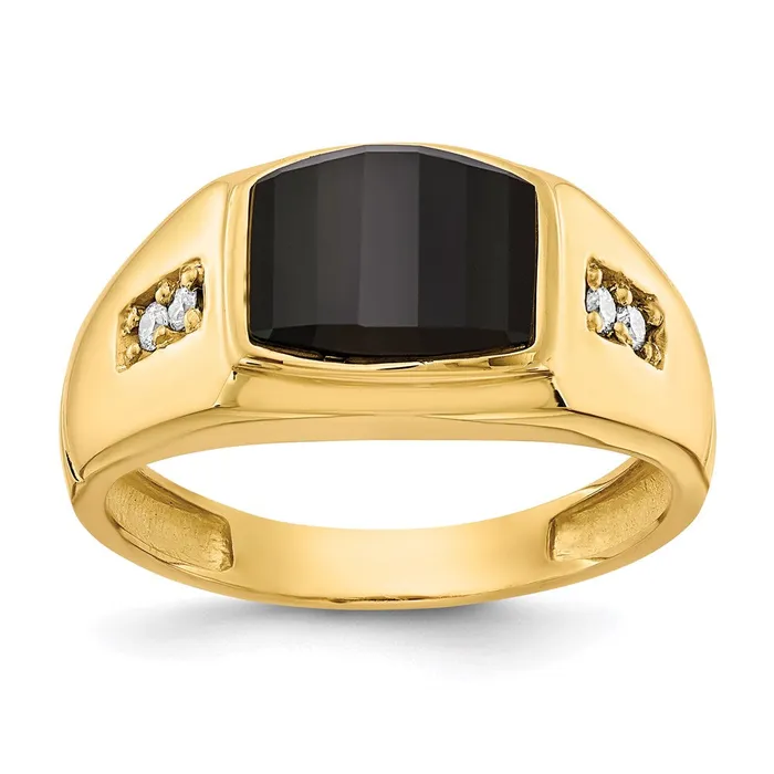Goldia Rings 14K Yellow Gold A Real Diamond mens ring