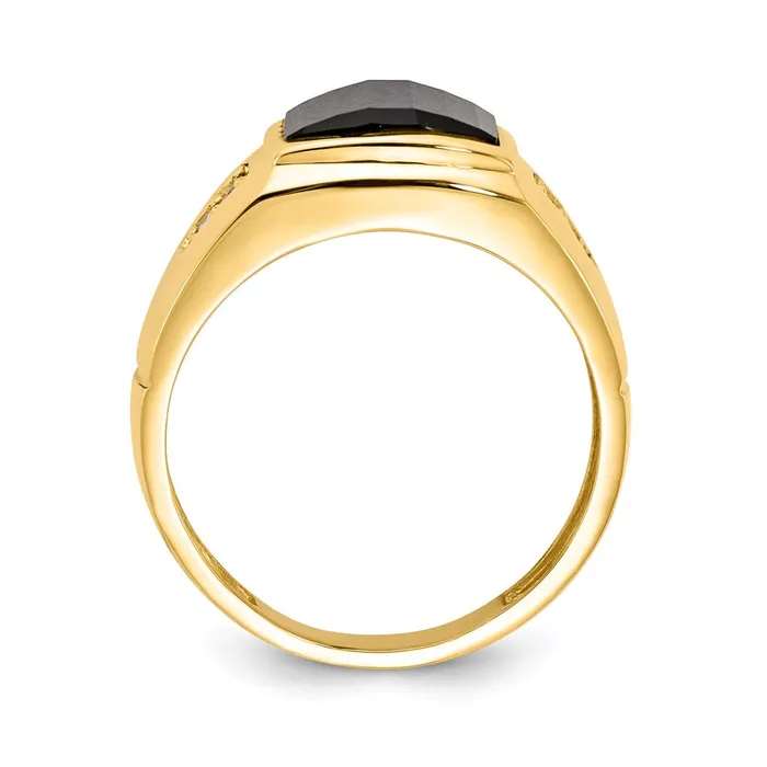 Goldia Rings 14K Yellow Gold A Real Diamond mens ring