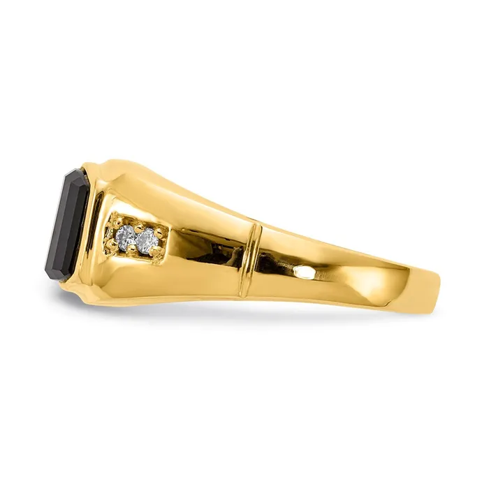 Goldia Rings 14K Yellow Gold A Real Diamond mens ring