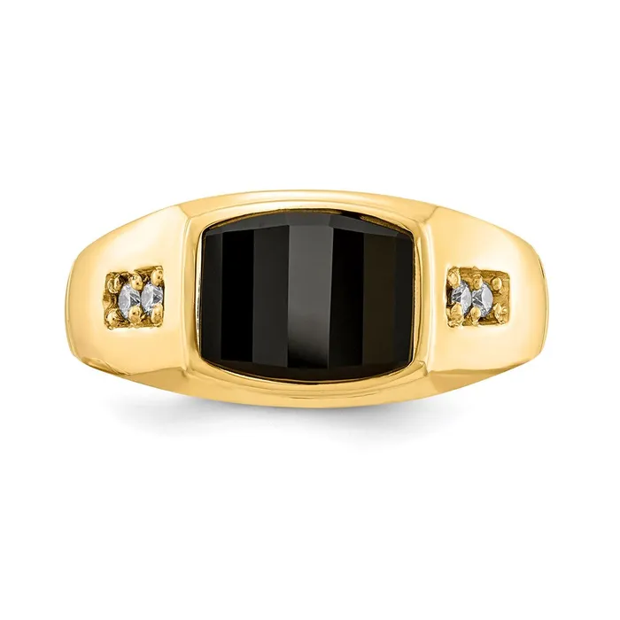 Goldia Rings 14K Yellow Gold A Real Diamond mens ring