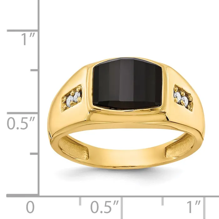 Goldia Rings 14K Yellow Gold A Real Diamond mens ring