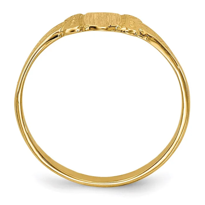 Goldia Rings 14K Yellow Gold Childs Signet Ring