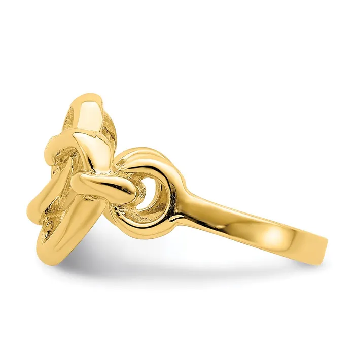 Goldia Rings 14K Yellow Gold Double Cutout Heart Ring