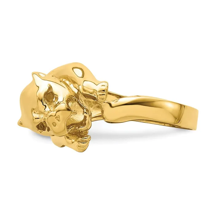 Goldia Rings 14K Yellow Gold Polished Jungle Cat Ring