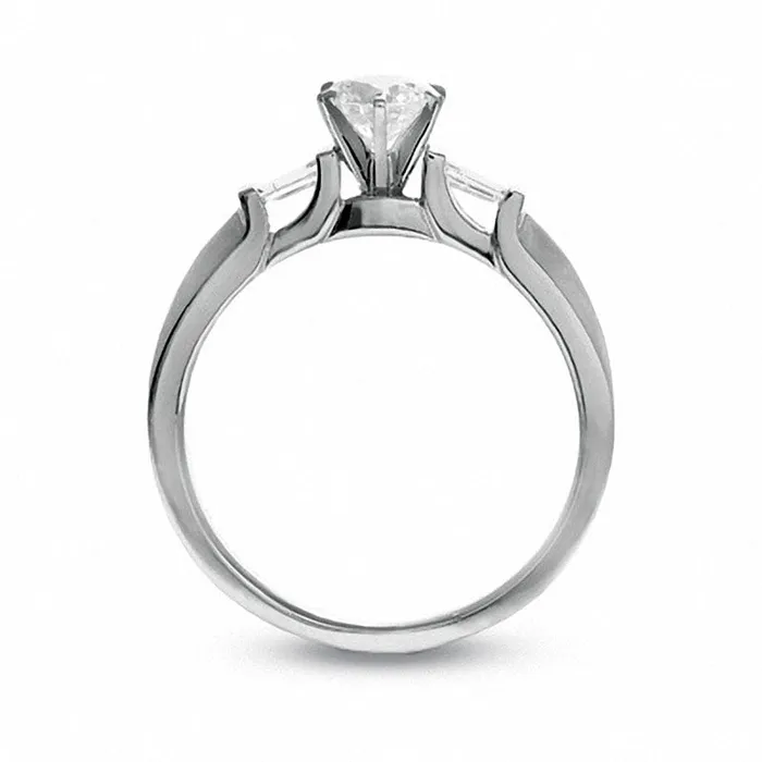 Goldia Rings Previously Owned 050 CT TW PrincessCut Natural Diamond Engagement Ring in Solid 14K White Gold Goldia Rings Previously Owned 050 CT TW PrincessCut Natural Diamond Engagement Ring in Solid 14K White Gold