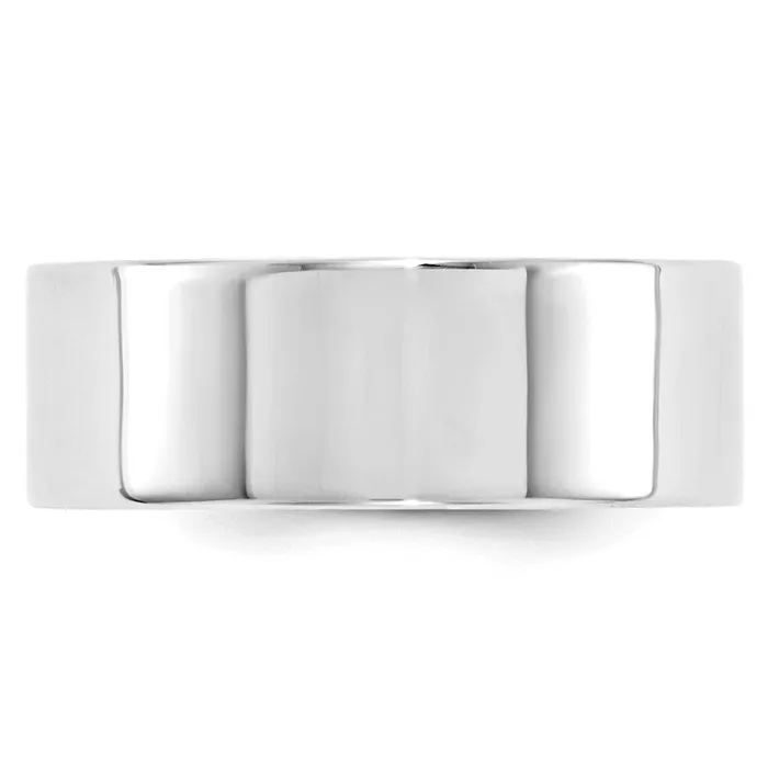 Goldia Rings Solid 10K White Gold 8mm Standard Flat Comfort Fit MensWomens Wedding Band Ring Size 135 Goldia Rings Solid 10K White Gold 8mm Standard Flat Comfort Fit MensWomens Wedding Band Ring Size 135