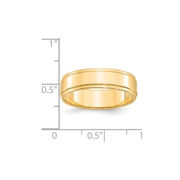 Goldia Rings Solid 10K Yellow Gold 6mm Flat with Step Edge MensWomens Wedding Band Ring Size 12 Goldia Rings Solid 10K Yellow Gold 6mm Flat with Step Edge MensWomens Wedding Band Ring Size 12