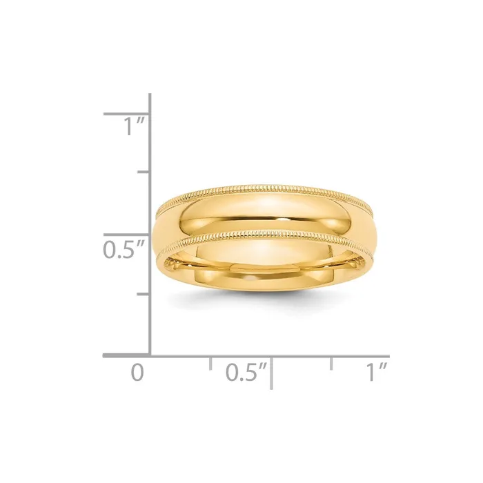 Goldia Rings Solid 10K Yellow Gold 6mm Milgrain Comfort Wedding MensWomens Wedding Band Ring Size 55 Goldia Rings Solid 10K Yellow Gold 6mm Milgrain Comfort Wedding MensWomens Wedding Band Ring Size 55