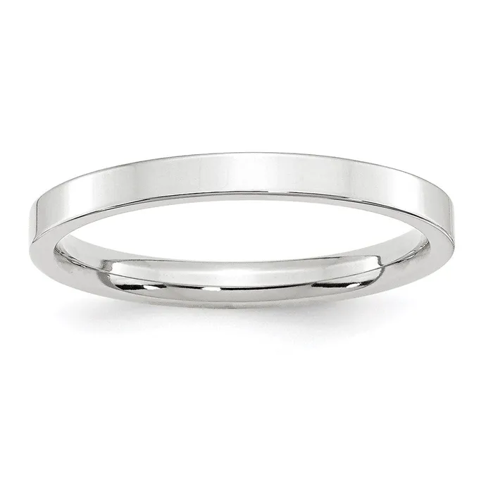 Goldia Rings Solid 14K White Gold 25mm Standard Flat Comfort Fit MensWomens Wedding Band Ring Size 85 Goldia Rings Solid 14K White Gold 25mm Standard Flat Comfort Fit MensWomens Wedding Band Ring Size 85