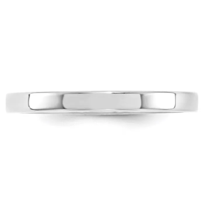 Goldia Rings Solid 14K White Gold 25mm Standard Flat Comfort Fit MensWomens Wedding Band Ring Size 85 Goldia Rings Solid 14K White Gold 25mm Standard Flat Comfort Fit MensWomens Wedding Band Ring Size 85