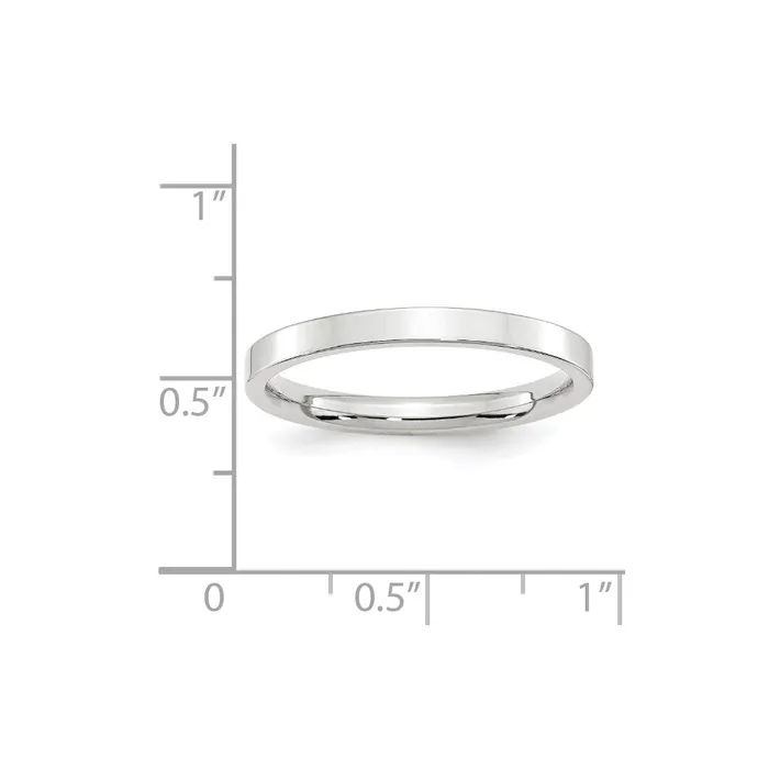 Goldia Rings Solid 14K White Gold 25mm Standard Flat Comfort Fit MensWomens Wedding Band Ring Size 85 Goldia Rings Solid 14K White Gold 25mm Standard Flat Comfort Fit MensWomens Wedding Band Ring Size 85