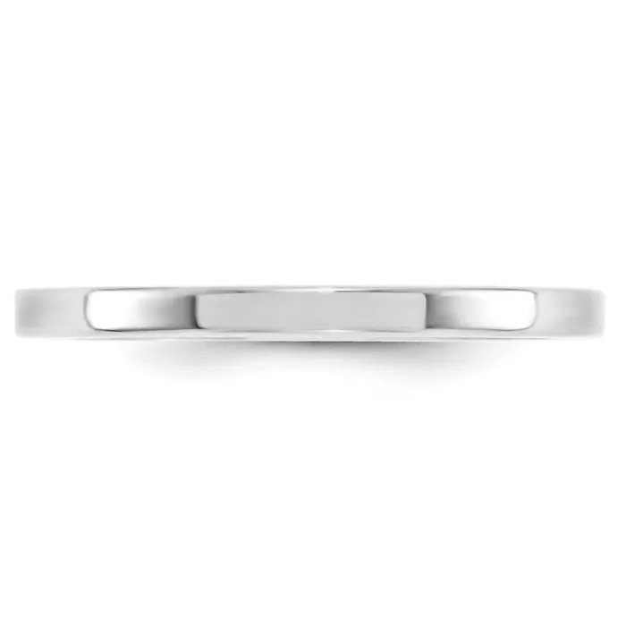 Goldia Rings Solid 14K White Gold 2mm Standard Flat Comfort Fit MensWomens Wedding Band Ring Size 14 Goldia Rings Solid 14K White Gold 2mm Standard Flat Comfort Fit MensWomens Wedding Band Ring Size 14
