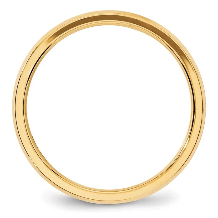 Goldia Rings Solid 14K Yellow Gold 4mm Bevel Edge Comfort Fit MensWomens Wedding Band Ring Size 12 Goldia Rings Solid 14K Yellow Gold 4mm Bevel Edge Comfort Fit MensWomens Wedding Band Ring Size 12