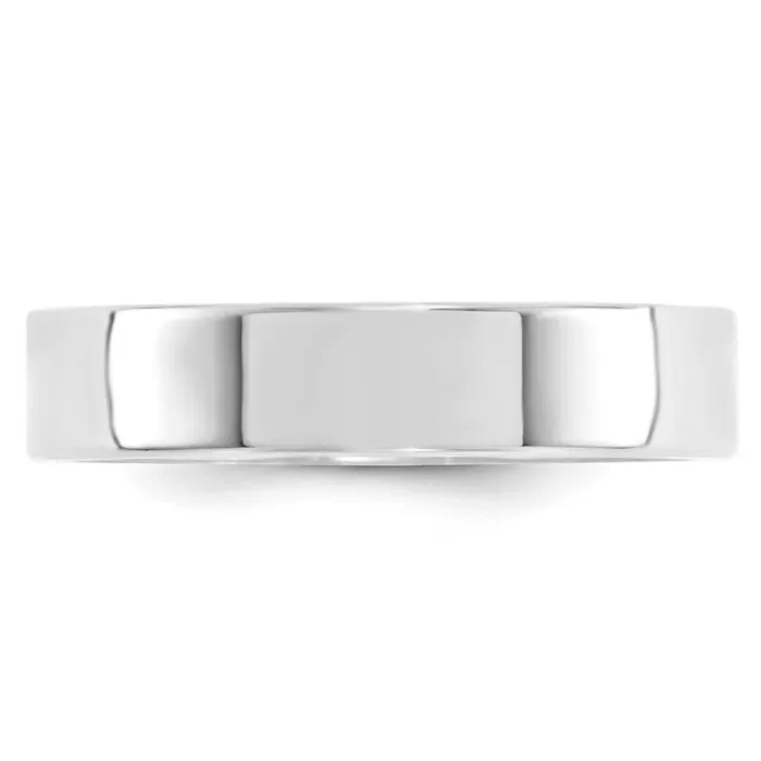 Goldia Rings Solid 18K White Gold 5mm Standard Flat Comfort Fit MensWomens Wedding Band Ring Size 75 Goldia Rings Solid 18K White Gold 5mm Standard Flat Comfort Fit MensWomens Wedding Band Ring Size 75