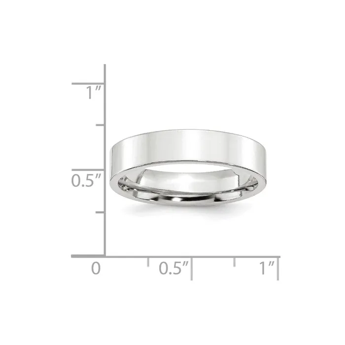 Goldia Rings Solid 18K White Gold 5mm Standard Flat Comfort Fit MensWomens Wedding Band Ring Size 75 Goldia Rings Solid 18K White Gold 5mm Standard Flat Comfort Fit MensWomens Wedding Band Ring Size 75