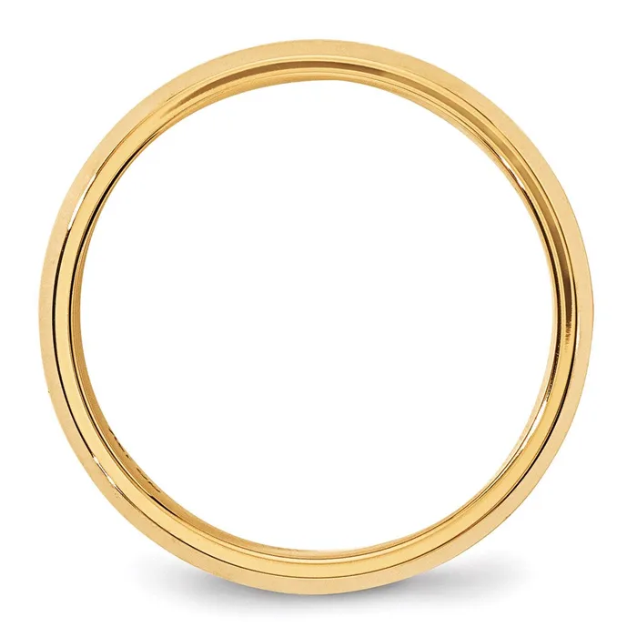 Goldia Rings Solid 18K Yellow Gold 6mm Bevel Edge Comfort Fit MensWomens Wedding Band Ring Size 5 Goldia Rings Solid 18K Yellow Gold 6mm Bevel Edge Comfort Fit MensWomens Wedding Band Ring Size 5