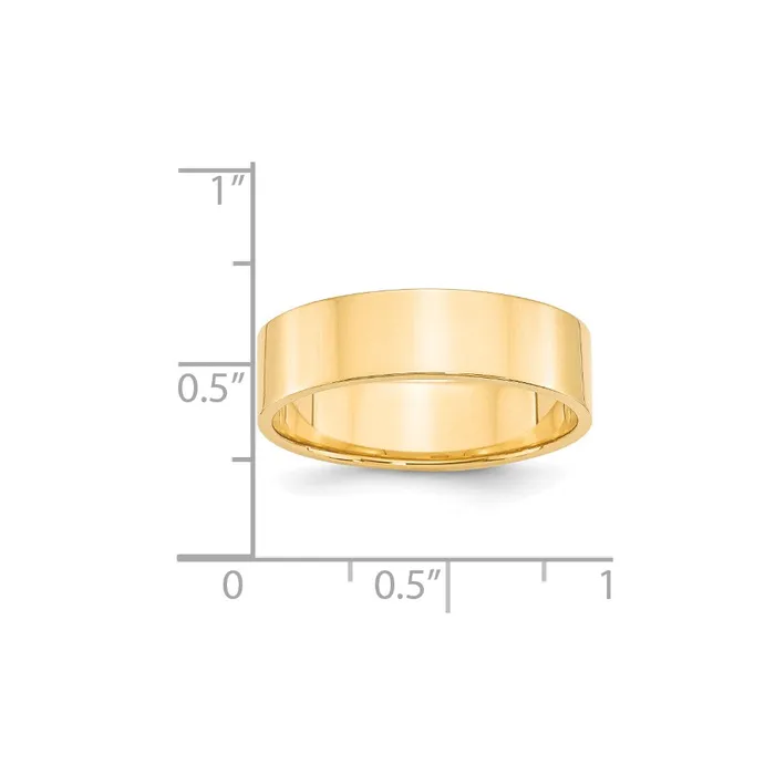Goldia Rings Solid 18K Yellow Gold 6mm Light Weight Flat MensWomens Wedding Band Ring Size 115 Goldia Rings Solid 18K Yellow Gold 6mm Light Weight Flat MensWomens Wedding Band Ring Size 115