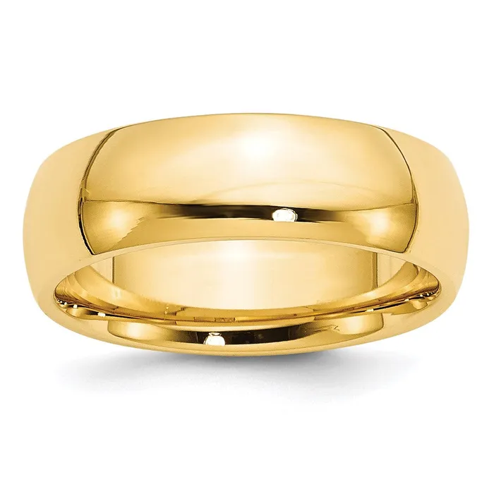 Goldia Rings Solid 18K Yellow Gold 7mm Comfort Fit MensWomens Wedding Band Ring Size 65 Goldia Rings Solid 18K Yellow Gold 7mm Comfort Fit MensWomens Wedding Band Ring Size 65