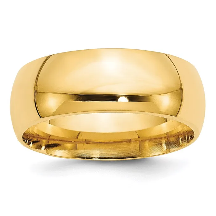 Goldia Rings Solid 18K Yellow Gold 8mm Comfort Fit MensWomens Wedding Band Ring Size 75 Goldia Rings Solid 18K Yellow Gold 8mm Comfort Fit MensWomens Wedding Band Ring Size 75