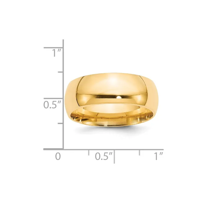 Goldia Rings Solid 18K Yellow Gold 8mm Comfort Fit MensWomens Wedding Band Ring Size 75 Goldia Rings Solid 18K Yellow Gold 8mm Comfort Fit MensWomens Wedding Band Ring Size 75