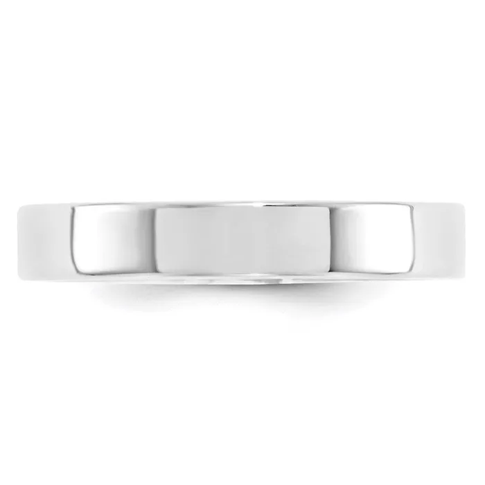 Goldia Solid 14K White Gold 4mm Standard Flat Comfort Fit MensWomens Wedding Band Ring Size 45 Rings Goldia Solid 14K White Gold 4mm Standard Flat Comfort Fit MensWomens Wedding Band Ring Size 45 Rings
