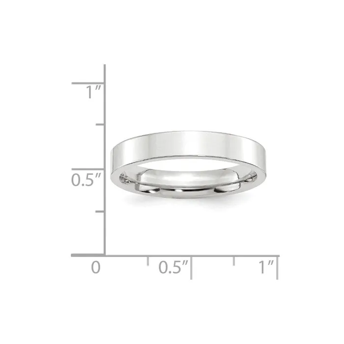 Goldia Solid 14K White Gold 4mm Standard Flat Comfort Fit MensWomens Wedding Band Ring Size 45 Rings Goldia Solid 14K White Gold 4mm Standard Flat Comfort Fit MensWomens Wedding Band Ring Size 45 Rings