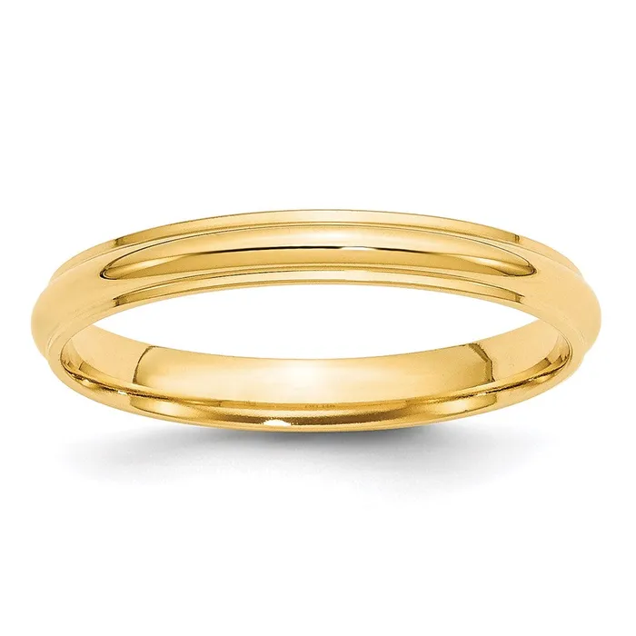 Goldia Solid 14K Yellow Gold 3mm Half Round with Edge MensWomens Wedding Band Ring Size 13 Rings Goldia Solid 14K Yellow Gold 3mm Half Round with Edge MensWomens Wedding Band Ring Size 13 Rings