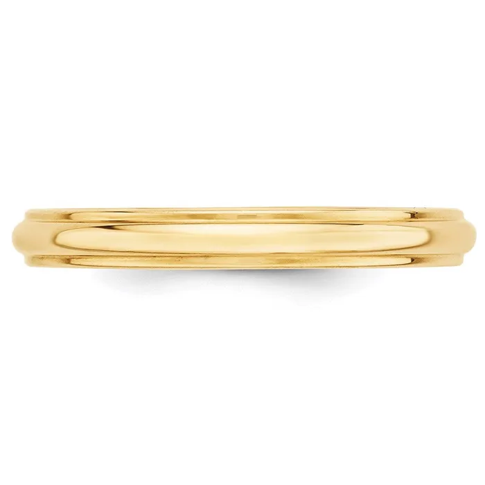 Goldia Solid 14K Yellow Gold 3mm Half Round with Edge MensWomens Wedding Band Ring Size 13 Rings Goldia Solid 14K Yellow Gold 3mm Half Round with Edge MensWomens Wedding Band Ring Size 13 Rings