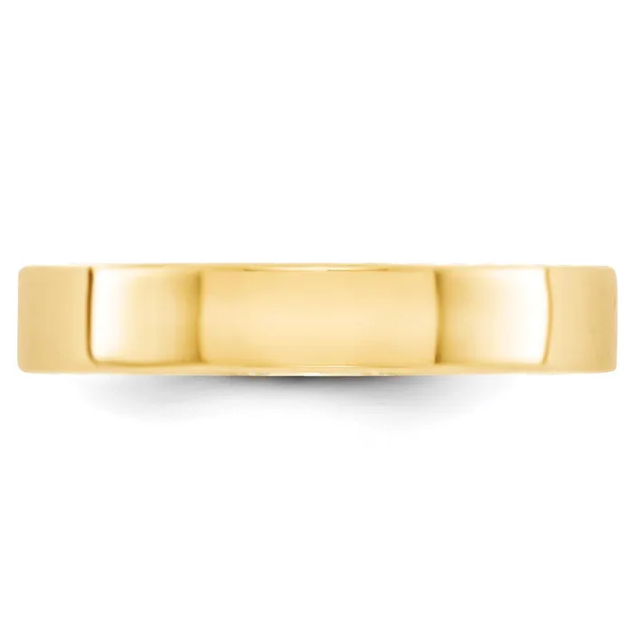 Goldia Solid 14K Yellow Gold 4mm Light Weight Flat MensWomens Wedding Band Ring Size 115 Rings Goldia Solid 14K Yellow Gold 4mm Light Weight Flat MensWomens Wedding Band Ring Size 115 Rings