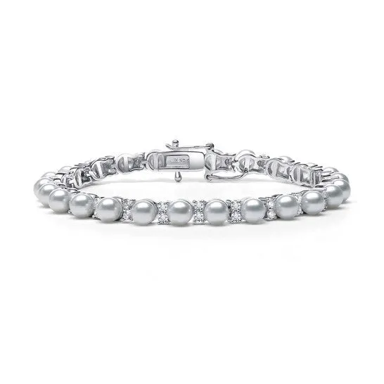 JMS always Bracelets Original Megan Walford Sterling Silver Cubic Zirconia Tennis Bracelet JMS always Bracelets Original Megan Walford Sterling Silver Cubic Zirconia Tennis Bracelet
