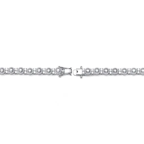 JMS always Bracelets Original Megan Walford Sterling Silver Cubic Zirconia Tennis Bracelet JMS always Bracelets Original Megan Walford Sterling Silver Cubic Zirconia Tennis Bracelet