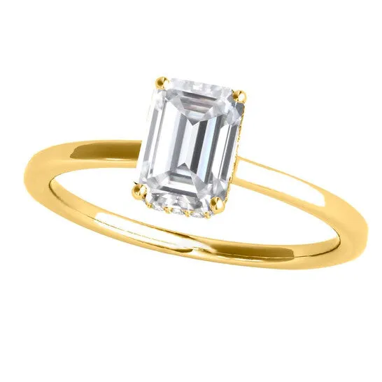 JMS always Earrings Original Maulijewels 210 Carat Emerald Cut Moissanite Natural Diamond Engagement Rings For Women In 10K Yellow Gold JMS always Earrings Original Maulijewels 210 Carat Emerald Cut Moissanite Natural Diamond Engagement Rings For Women In 10K Yellow Gold