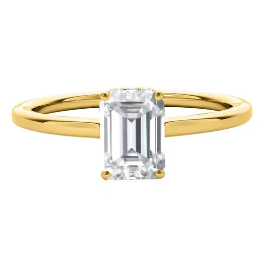 JMS always Earrings Original Maulijewels 210 Carat Emerald Cut Moissanite Natural Diamond Engagement Rings For Women In 10K Yellow Gold JMS always Earrings Original Maulijewels 210 Carat Emerald Cut Moissanite Natural Diamond Engagement Rings For Women In 10K Yellow Gold