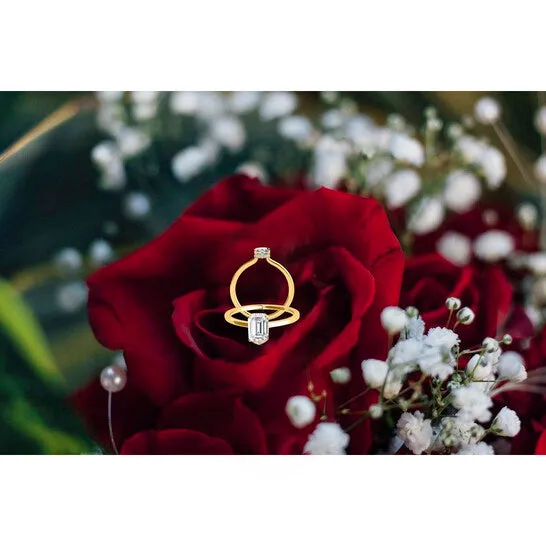 JMS always Earrings Original Maulijewels 210 Carat Emerald Cut Moissanite Natural Diamond Engagement Rings For Women In 10K Yellow Gold JMS always Earrings Original Maulijewels 210 Carat Emerald Cut Moissanite Natural Diamond Engagement Rings For Women In 10K Yellow Gold